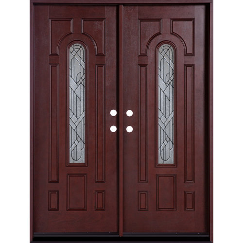 Door Destination 80'' Paneled Fiberglass Front Entry Doors & Reviews Wayfair